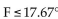 Solve the problem. -In order for a chemical reaction to remain stable, its Celsius temperature must be no more than 63.81°C. Find the Farenheit temperatures at which the reaction will remain stable.   A)    B)    C)    D)   