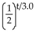 Solve the problem. -The half-life of Cesium 134m is 3.0 hours. If the formula P(t)  =   gives the percent (as a decimal)  remaining after time t (in hours) , sketch P versus t.   A)    B)    C)    D)   
