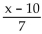Find the requested composition of functions. -Given f(x)  =   and g(x)  = 7x + 10, find   A)    B)  x + 20 C)  7x + 60 D)  x