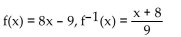 Use composition to verify whether or not the inverse is correct. -   