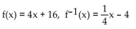 Use composition to verify whether or not the inverse is correct. -   