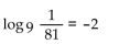Convert to an exponential equation. -  A)    B)    C)    D)   