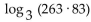 Express as a sum of logarithms. -  A)    B)    C)    D)   
