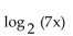 Express as a sum of logarithms. -  A)    B)    C)    D)   