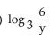 Express as a single logarithm. -  A)    B)    C)    D)   
