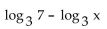 Express as a single logarithm. -  A)    B)    C)    D)   