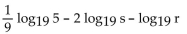 Express in terms of logarithms of a single variable or a number. -  A)    B)    C)    D)   