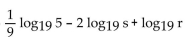Express in terms of logarithms of a single variable or a number. -  A)    B)    C)    D)   