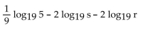 Express in terms of logarithms of a single variable or a number. -  A)    B)    C)    D)   
