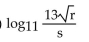 Express in terms of logarithms of a single variable or a number. -  A)    B)    C)    D)   