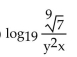 Express in terms of logarithms of a single variable or a number. -  A)    B)    C)    D)   