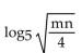 Express in terms of logarithms of a single variable or a number. -  A)    B)    C)    D)   