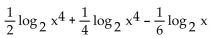 Express as a single logarithm. -  A)    B)    C)    D)   