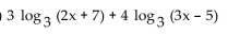 Express as a single logarithm. -  A)    B)    C)    D)   