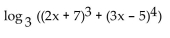 Express as a single logarithm. -  A)    B)    C)    D)   