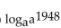 Simplify. -  A)  a1948 B)    C)  1 D)  1948