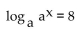 Solve for x. -  A)    B)    C)  8 D)  1