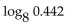 Use a calculator and the change-of-base formula to find the logarithm to four decimal places. -  A)  -0.3926 B)  18.0995 C)  -0.3546 D)  -2.5469