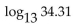 Use a calculator and the change-of-base formula to find the logarithm to four decimal places. -  A)  0.7255 B)  2.6392 C)  1.5354 D)  1.3784