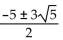 <strong>Solve by completing the square.   + 5x - 5 = 0</strong> A)   B)   C)   D)   <div style=padding-top: 35px> 