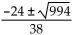 <strong>Solve.   + 48m + 11 = 0</strong> A)   B)   C)   D)   <div style=padding-top: 35px> 