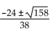 <strong>Solve.   + 48m + 11 = 0</strong> A)   B)   C)   D)   <div style=padding-top: 35px> 