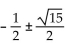 <strong>Solve.   + x + 4 = 0</strong> A)   B)   C)   D)   <div style=padding-top: 35px> 