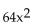 Find the x-intercepts. -f(x)  =   - 32x + 4 A)  No x-intercepts B)    C)    D)   