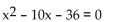 Solve. Round results to the nearest thousandth. -  A)  23.276, -13.276 B)  12.810, -2.810 C)  13.276, -23.276 D)  2.810, -12.810