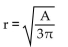 Solve the formula for the indicated letter. Assume that all variables represent nonnegative numbers. -  A)    B)    C)    D)   