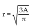 Solve the formula for the indicated letter. Assume that all variables represent nonnegative numbers. -  A)    B)    C)    D)   