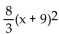 Without graphing, find the vertex. -f(x)  =   - 8 A)  (-9, 8)  B)  (9, -8)  C)  (9, 8)  D)  (-9, -8) 