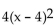 Without graphing, find the vertex. -f(x)  =   - 9 A)  (-9, 4)  B)  (-4, -9)  C)  (4, 4)  D)  (4, -9) 