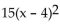 Without graphing, find the maximum value or minimum value. -f(x)  =   + 4 A)  -5 B)  -3 C)  4 D)  -4