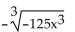 <strong>Simplify.  </strong> A) -5x B) -125x C) 5x D)   <div style=padding-top: 35px> 