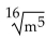 Rewrite with rational exponents. -  A)    B)    C)    D)   