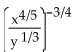 Use the laws of exponents to simplify. Write the answer with positive exponents. -  A)    B)    C)    D)   