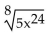 Use rational exponents to simplify. Write the answer in radical notation if appropriate. -  A)    B)    C)    D)   
