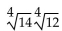 Use rational exponents to write a single radical expression. -  A)    B)    C)    D)   