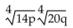 Use rational exponents to write a single radical expression. -  A)    B)    C)    D)   