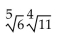 Use rational exponents to write a single radical expression. -  A)    B)    C)    D)   
