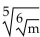 Use rational exponents to write a single radical expression. -  A)    B)    C)    D)   