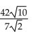 Divide and simplify. Assume that all expressions under radicals represent positive numbers. -  A)    B)    C)  30 D)   