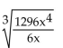 Simplify. -  A)    B)    C)    D)  6x