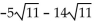 Add or subtract. Then simplify by collecting like radical terms, if possible. --   A)    B)    C)    D)   