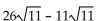 Add or subtract. Then simplify by collecting like radical terms, if possible. -  A)    B)  15 C)  165 D)   