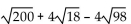 Add or subtract. Then simplify by collecting like radical terms, if possible. Assume that no radicands were formed by raising negative numbers to even powers. -  A)    B)    C)    D)   