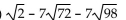 Add or subtract. Then simplify by collecting like radical terms, if possible. Assume that no radicands were formed by raising negative numbers to even powers. -  A)    B)    C)    D)   