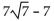 Multiply. Assume that no radicands were formed by raising negative numbers to even powers. -  A)    B)    C)  56 D)  42