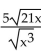 Rationalize the denominator. Assume that no radicands were formed by raising negative numbers to even powers. -  A)    B)    C)    D)   